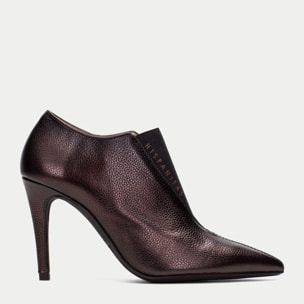 Abotinado Samanta Marron metalizado 9 cm