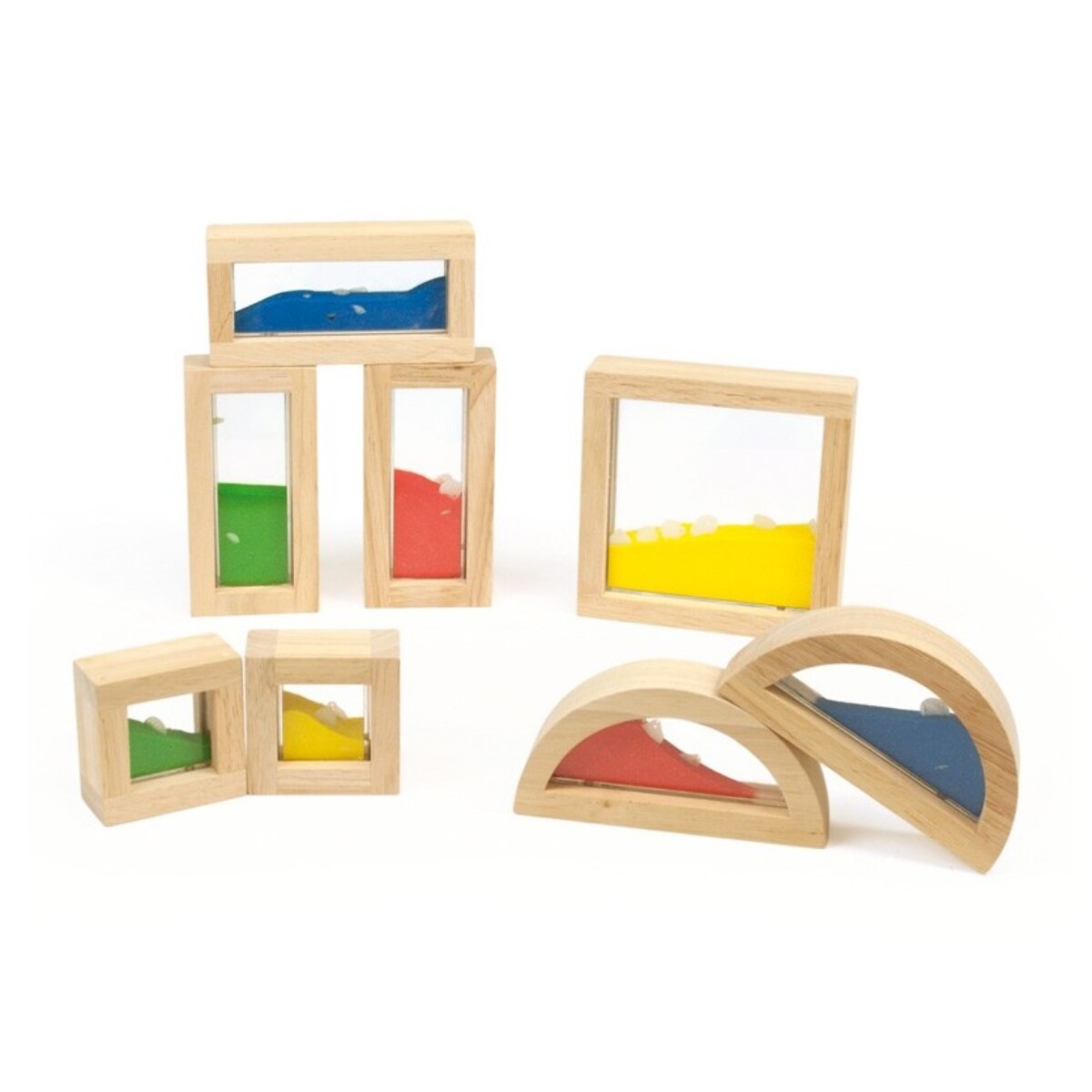 8 PCS. WOODEN BLOCKS SAND - PRIMERA INFANCIA