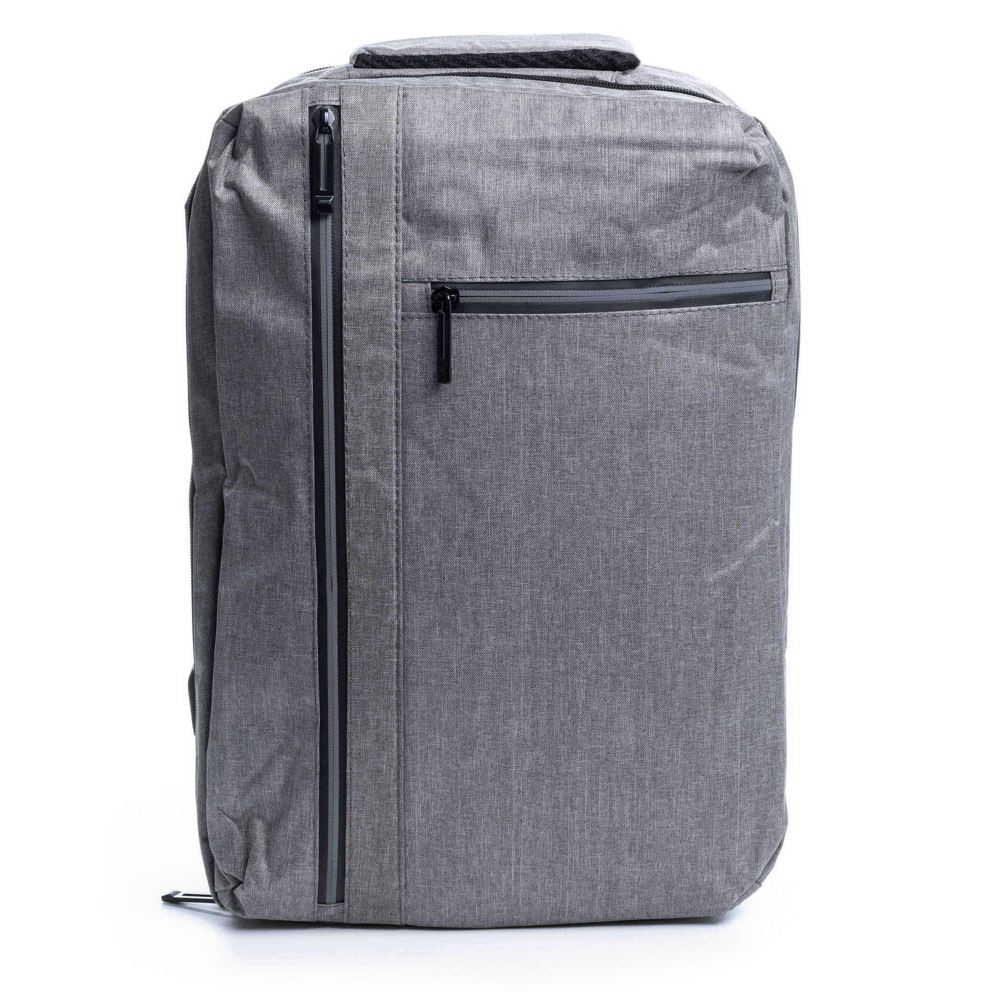 Zaino da cabina multiscomparto, porta laptop 17". Adattabile a Trolley. Presa USB esterna nascosta.