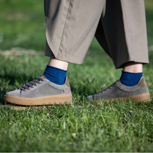 Zapatos N5848 SILK SUEDE BLUE/ GEO color Blue