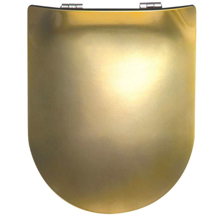 Abattant double déclipsable à l'allure précieuse - Jaune soleil