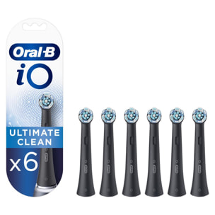 Oral-B iO Ultimate Clean Noires, 6 Brossettes