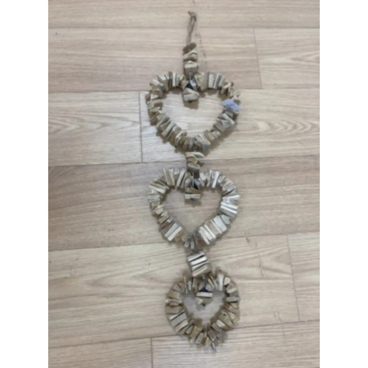 Décoration murale coeur Agnes H94cm en bois