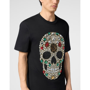PHILIPP PLEIN Round Neck T-Shirt Skull Stones