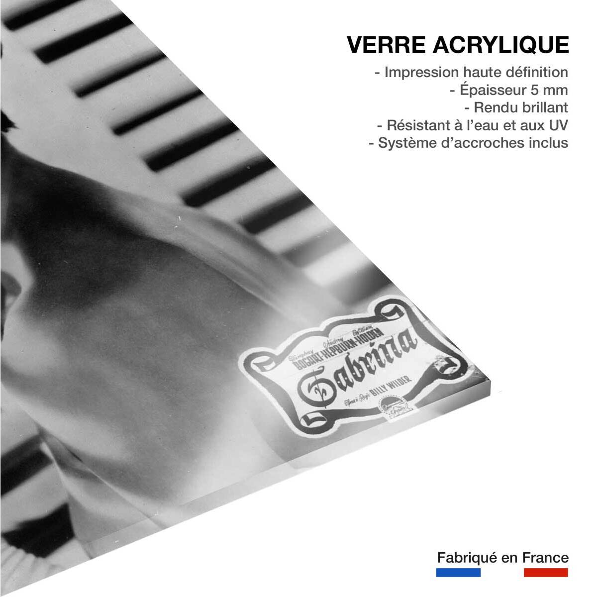 Photo célébrité Audrey Hepburn intime Tableau plexiglas