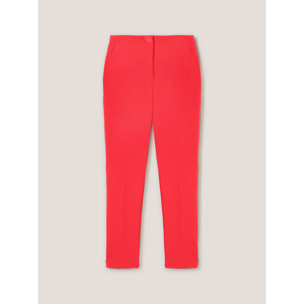 Motivi - Pantalones New York con aplicaciones de raso - Rojo