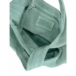 Borsa a mano da donna Made in Italy - Modello Valeria Chic - 100% pelle - 40.0 x 35.0 x 15.0 cm