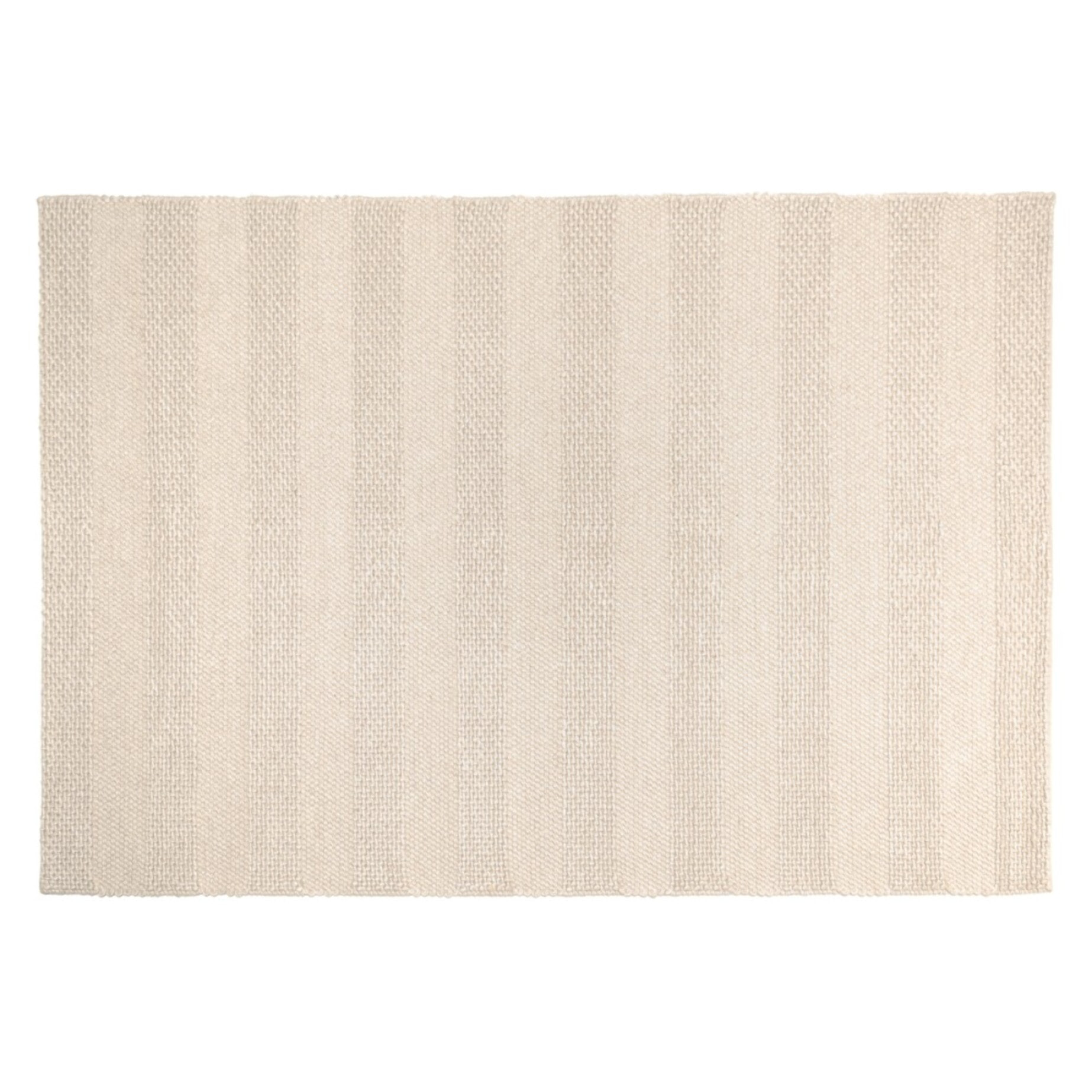 QUENTIN - Tapis rectangulaire 200x290cm en laine tissée couleur lin