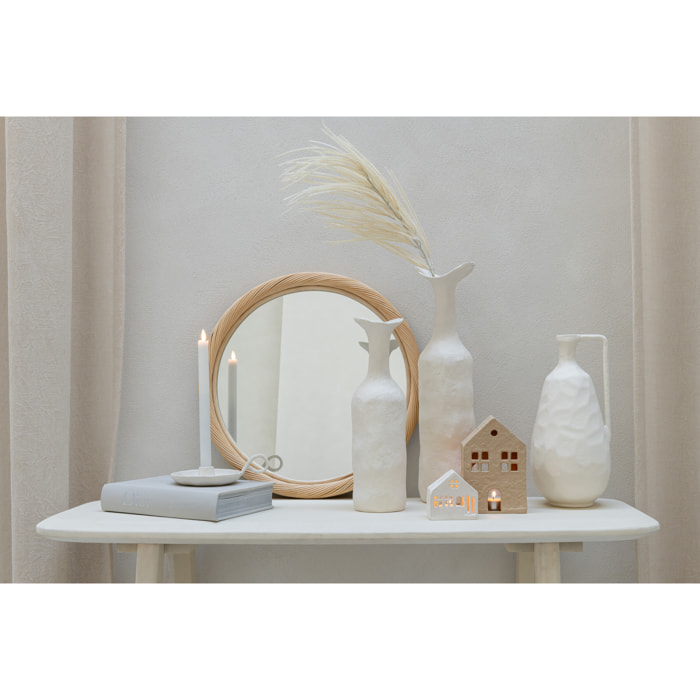 J-Line vase Agra - aluminium - blanc - small - 30 cm de hauteur