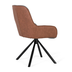 Silla de Tapizado Pu, Tela 52 Cm Estilo Contemporáneo