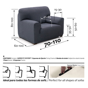 Funda Súper Elástica para SOFÁ modelo CHARLY