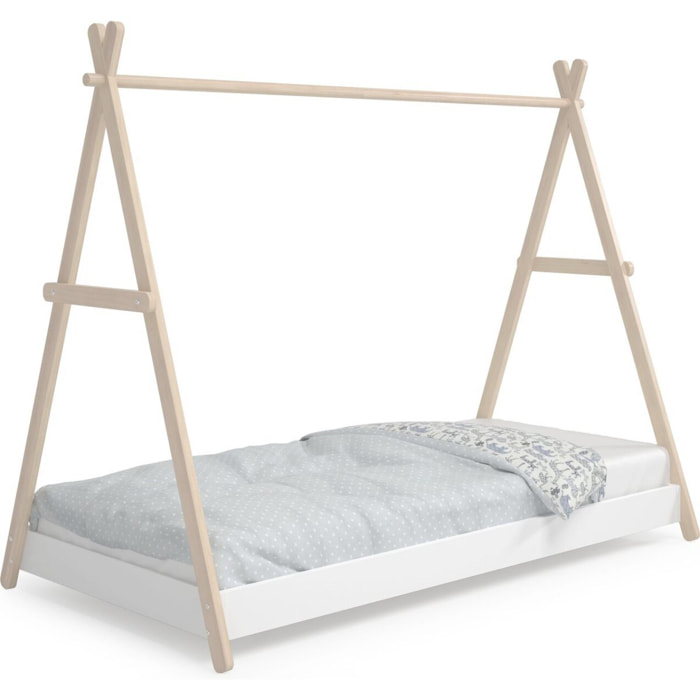 Lit tipi enfant ajustable en bois - ANNIE