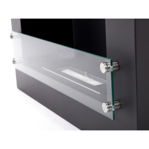 Cheminée à l'éthanol en acier laqué