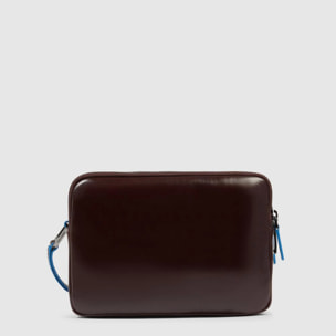 Piquadro Pochette porta iPad®mini con tracolla rimovibile e chiusura di sicurezza a impronta digitale