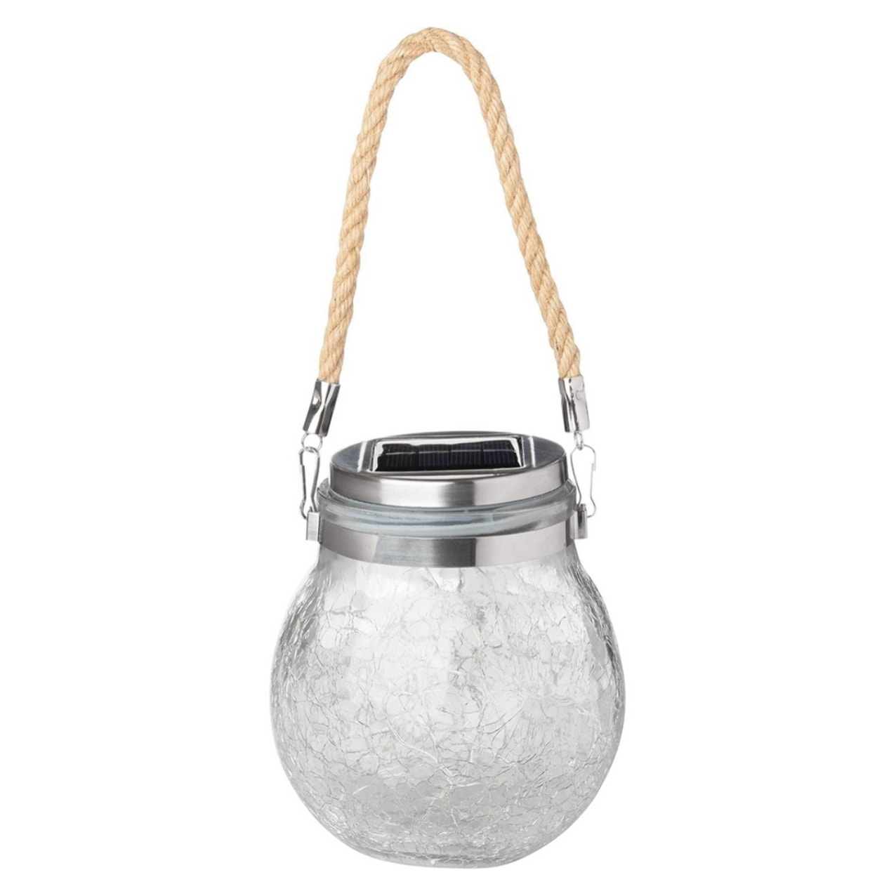 Lanterna per esterno con pannello solare 11,5x14 cm