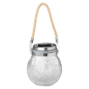 Lanterna per esterno con pannello solare 11,5x14 cm