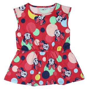 Vestito Smanicato Minnie Lei Disney Multicolor