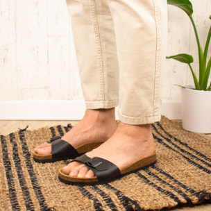 SANDALIA BABUNKERS NEGRO