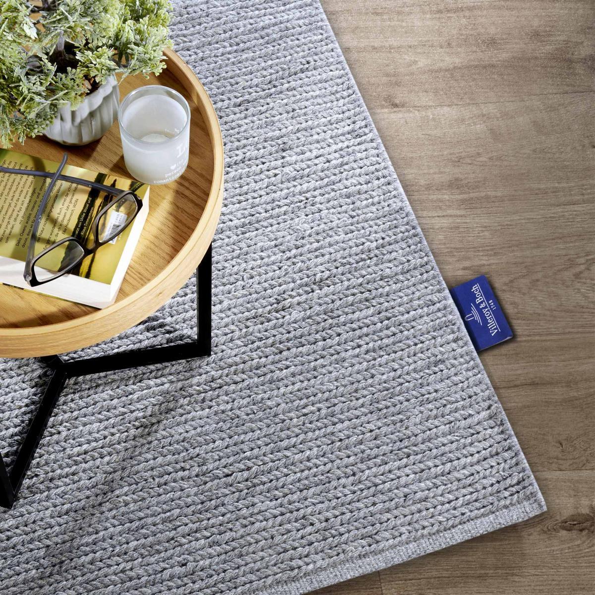 Tapis kilim, motif faux uni, tissé à la main, neya, chic