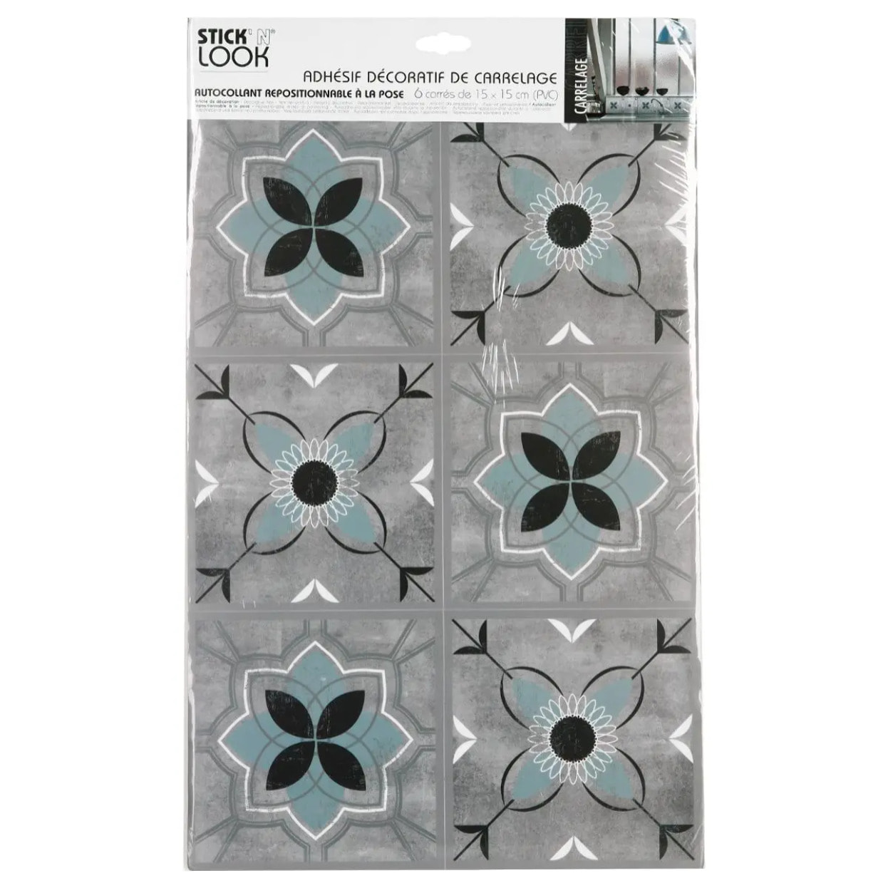 Sticker carrelage effet ciment