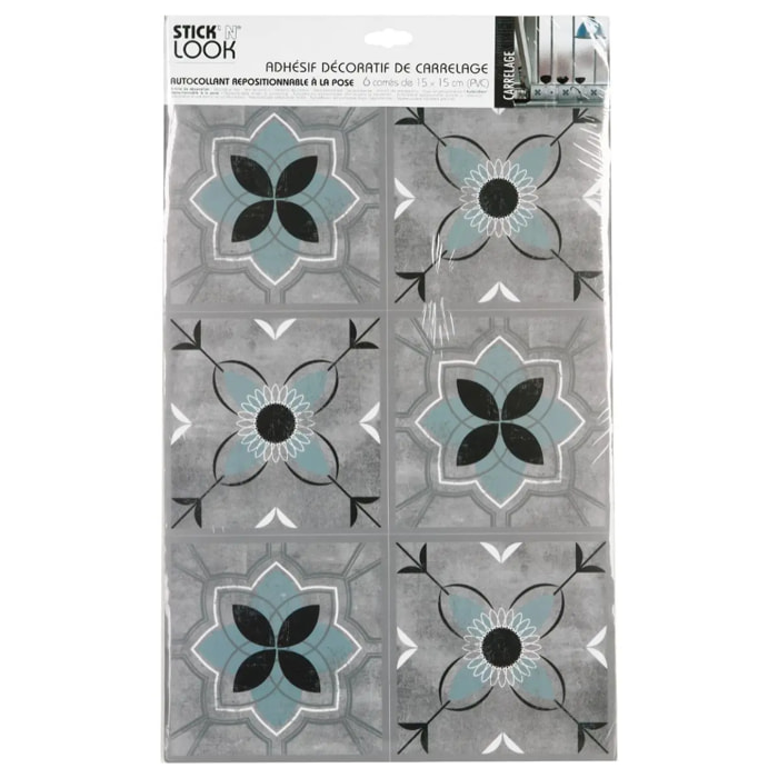 Sticker carrelage effet ciment