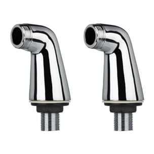 Paire de colonnettes luxe PAINI Chrome