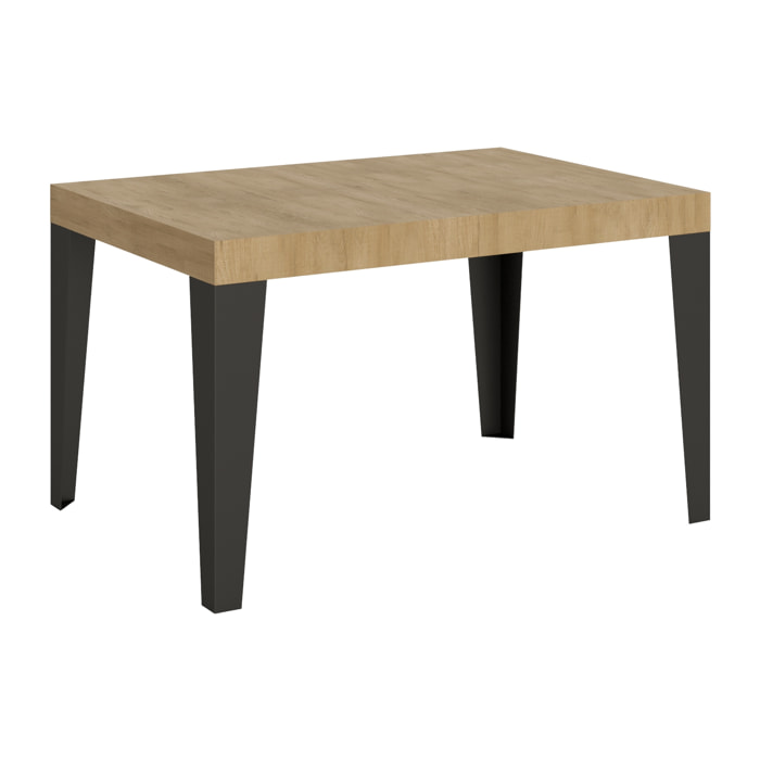 Tavolo allungabile 90x140/400 cm Flame quercia natura telaio Antracite