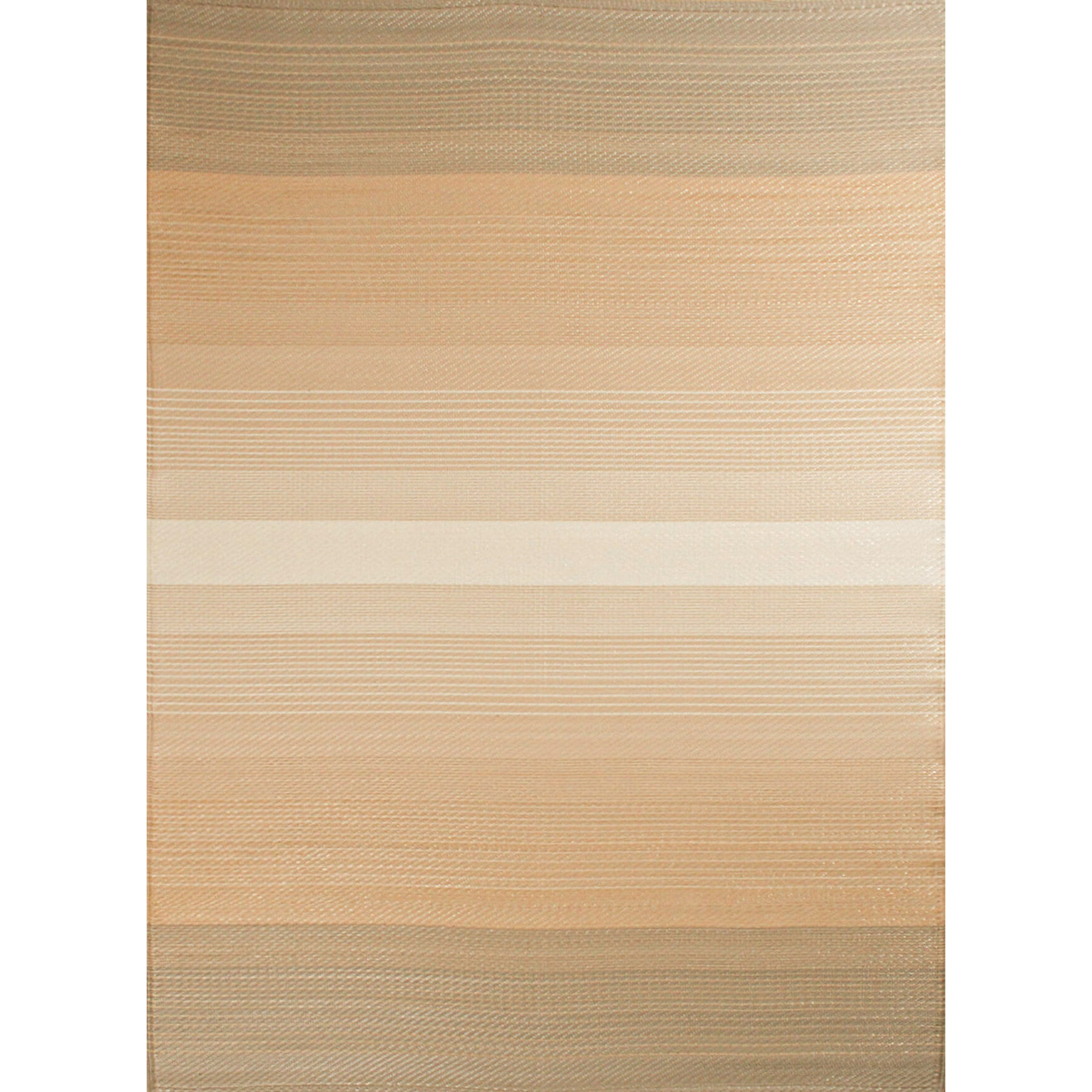 CAPRI - Tapis d'extérieur à motif ligne dégradée - Beige