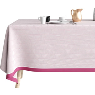 Nappe imprimée Coton Anti Tache Pira Rose