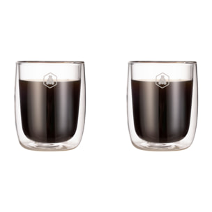2 tasses à cappuccino double paroi - 250ml