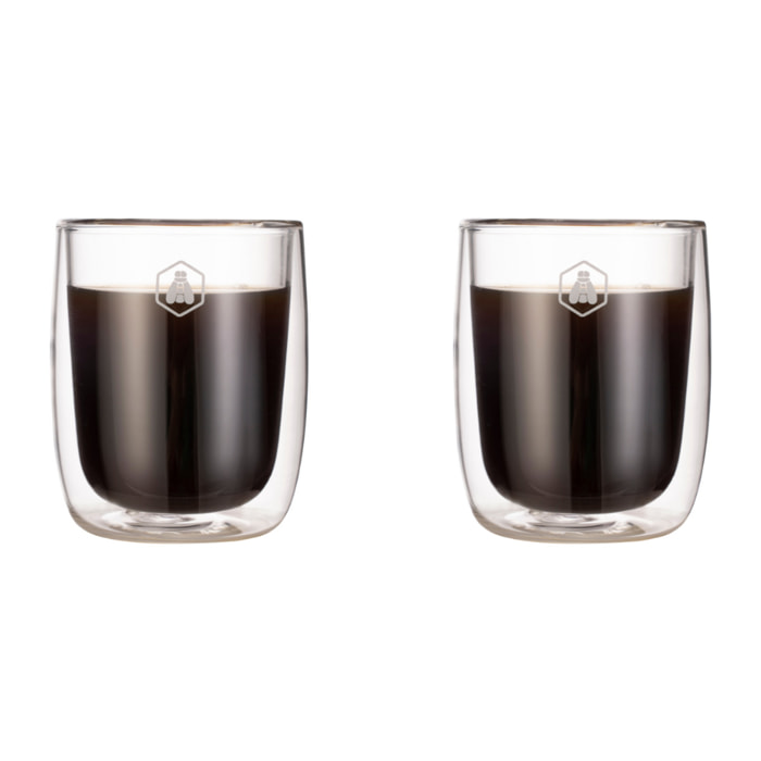 2 tasses à cappuccino double paroi - 250ml