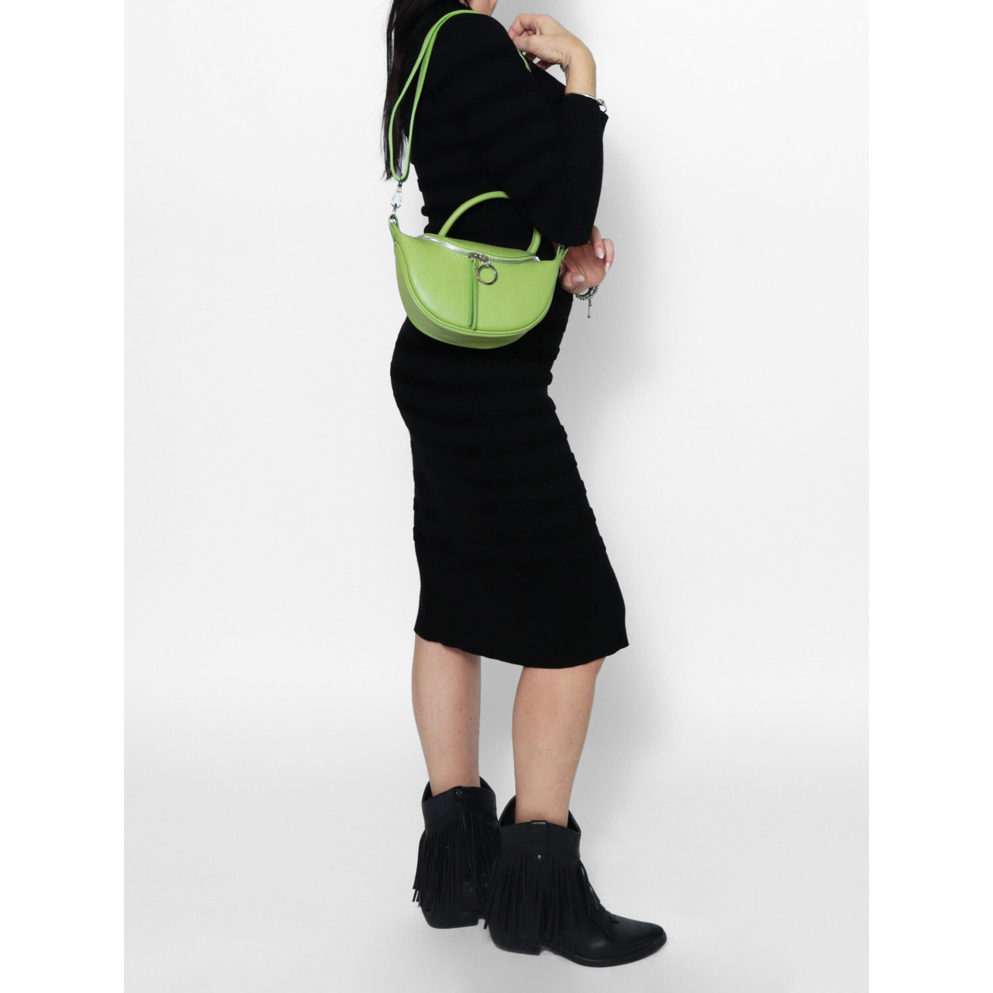 Borsa a mano Mae da donna In Vera pelle Made in Italy 26x13x8 cm