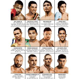 Affiche - Legendary Boxers Chronology - Olivier Bourdereau