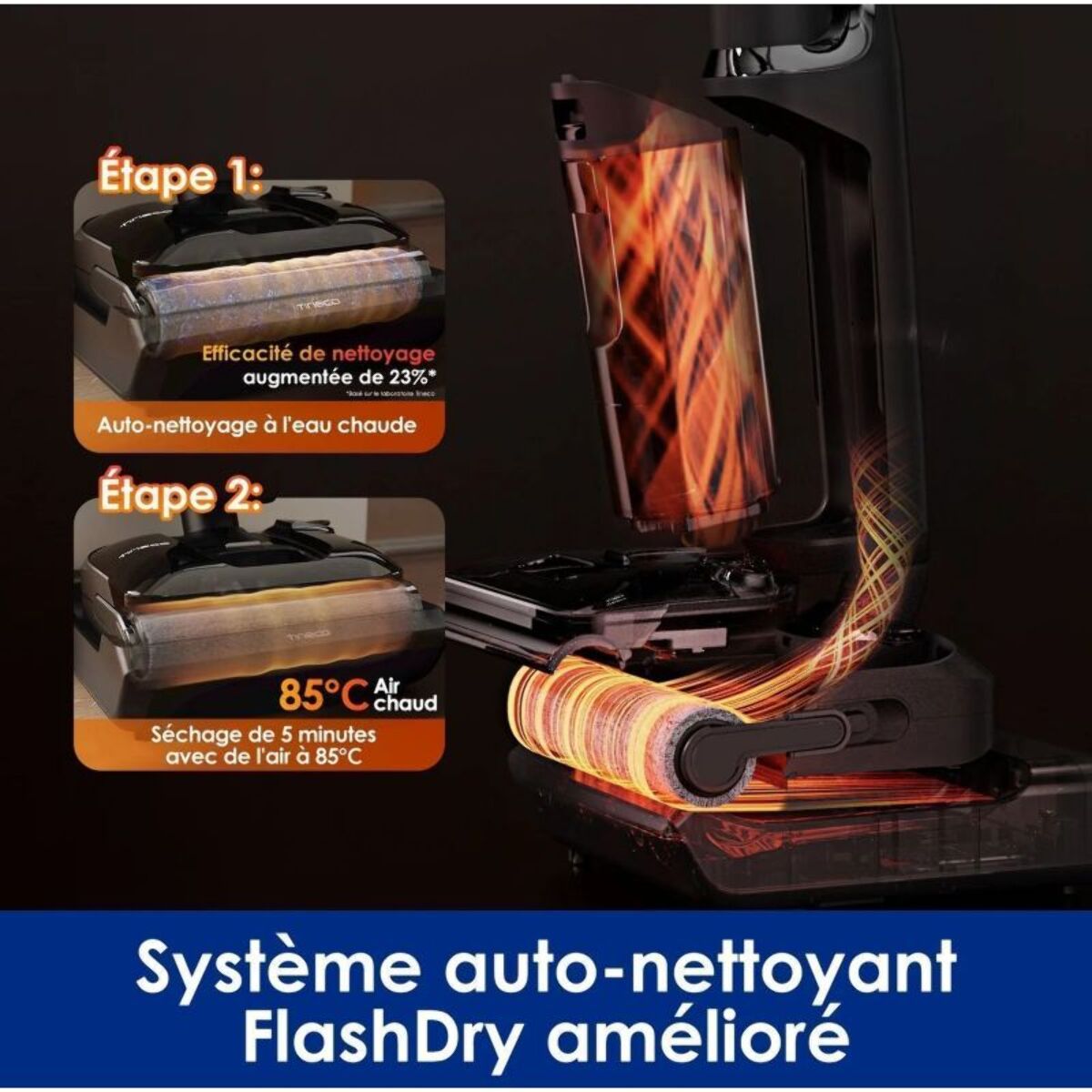 Aspirateur laveur TINECO Floor One S7 Stretch