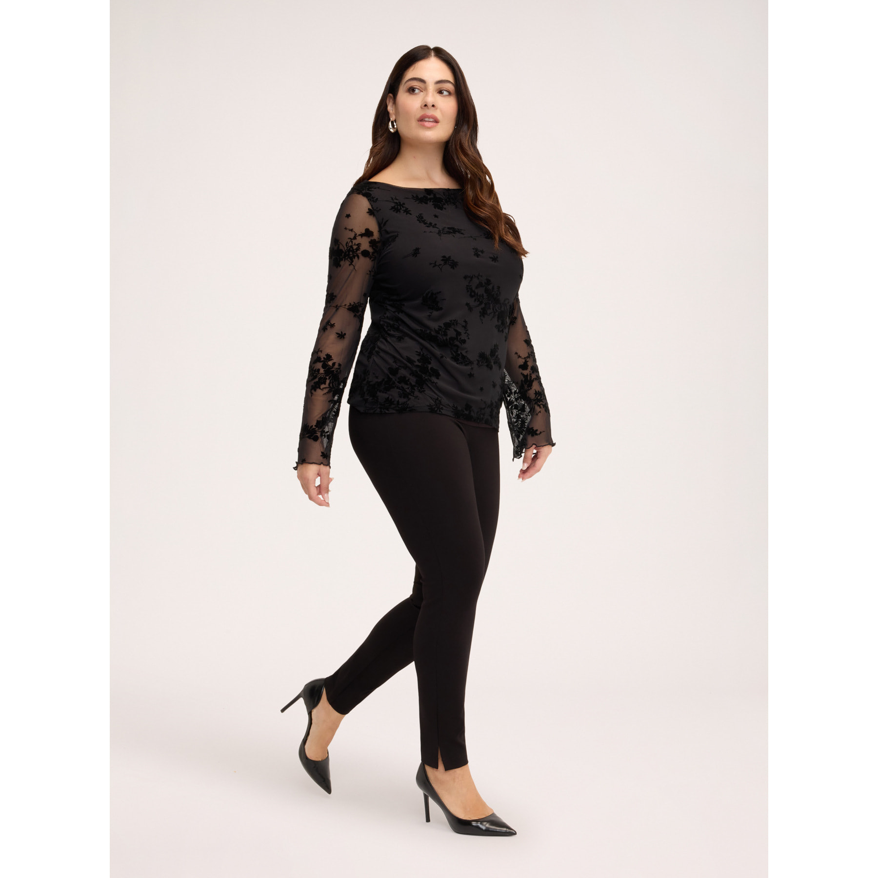 Fiorella Rubino - Pantaloni Leggings in Punto Milano - Nero