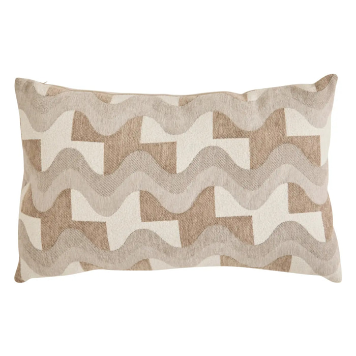 Coussin Floe beige lin 58x38cm