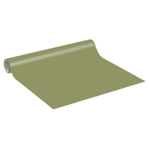 Rouleau adhésif décoratif Vinyle au Mètre - Vert olive - Sticker Lavable Imperméable Mur Cuisine Meubles