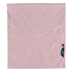 PANTALONE GRINO cotone riga rossa e bianca