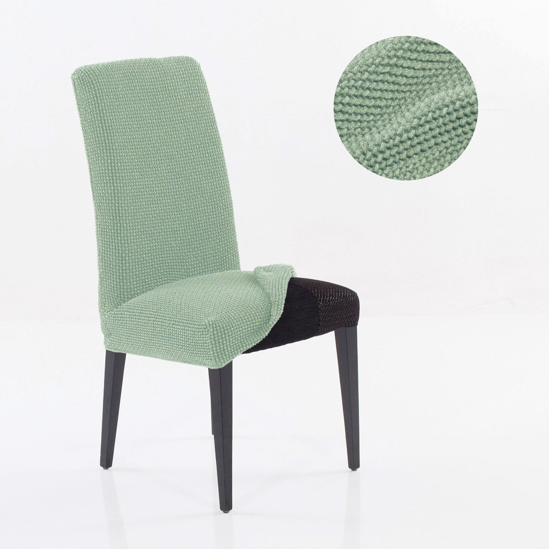 Funda Elástica para silla con RESPALDO pack2 unidades modelo HELENA