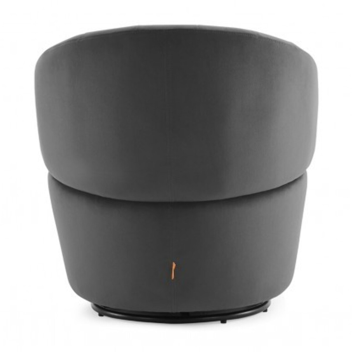 Fauteuil rond pivotant en velours - ROMANE