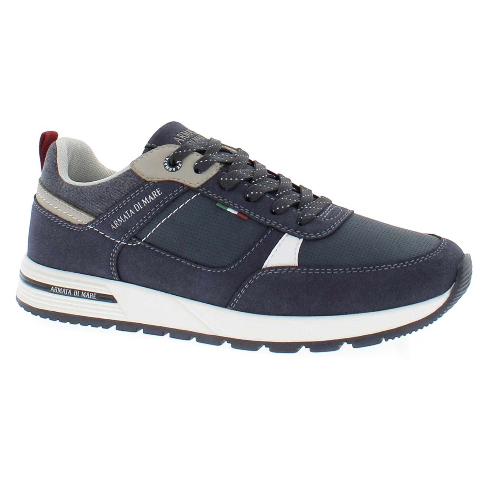 Armata di Mare Scarpe Uomo Sneakers Casual Stringate con Soletta Rimovibile in Memory Foam AMU S25L702 Navy