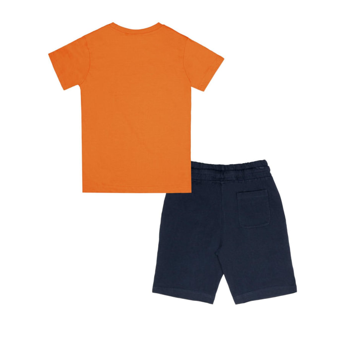 Conjunto infantil con camiseta y pantalón corto de algodón Leone Original