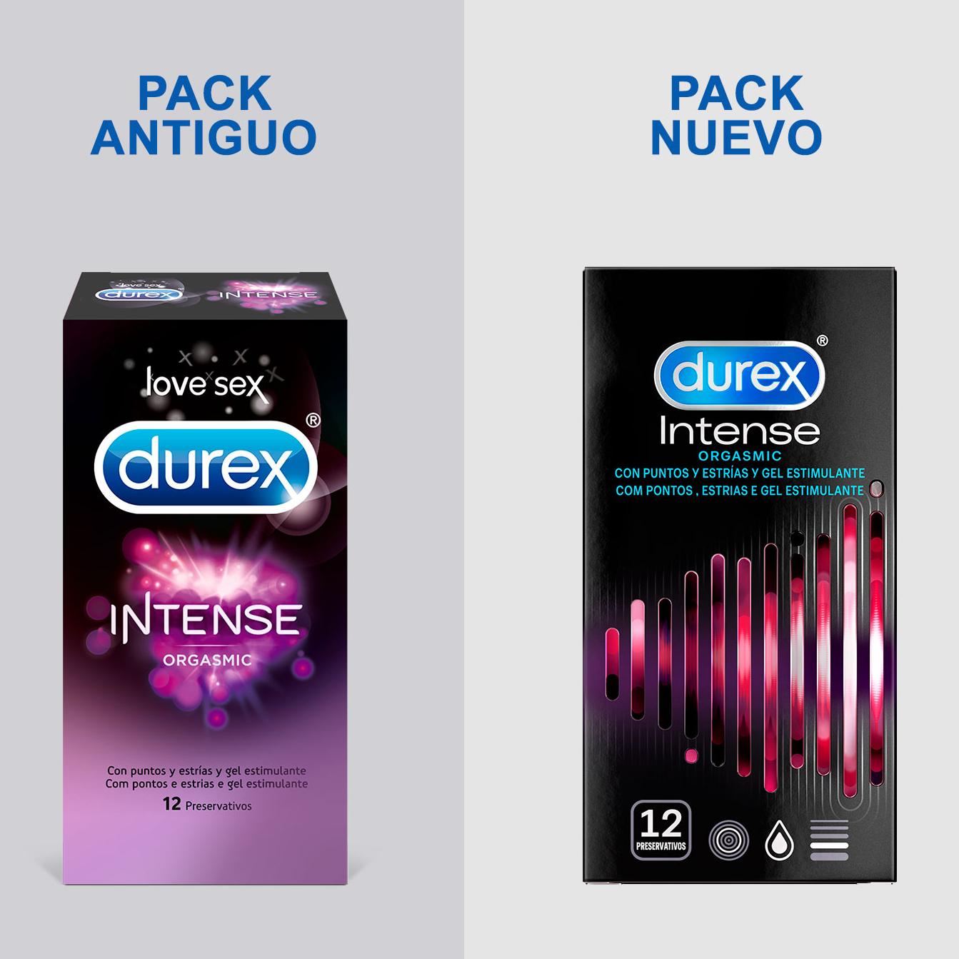 PRESERVATIVOS INTENSE ORGASMIC - 24 CONDONES