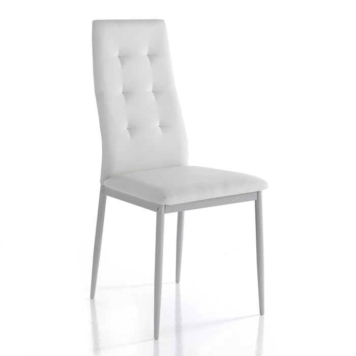 Tomasucci Lot de 4 Chaises NINA BLANCHE