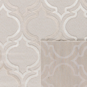 Tapis Loopin 329 crème - Motif en relief - Indoor & Outdoor