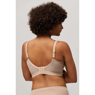 Reggiseno imbottito con ferretto beige, coppe C e D