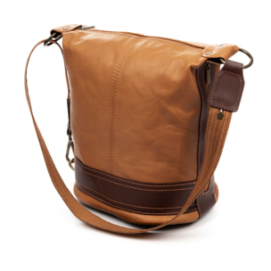 Alvito bolso bandolera-mochila Mujer. Piel auténtica-Sauvage.