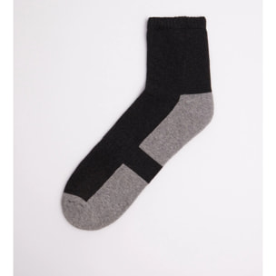 Confezione da 3 calzini sportivi in spugna grigi e neri
