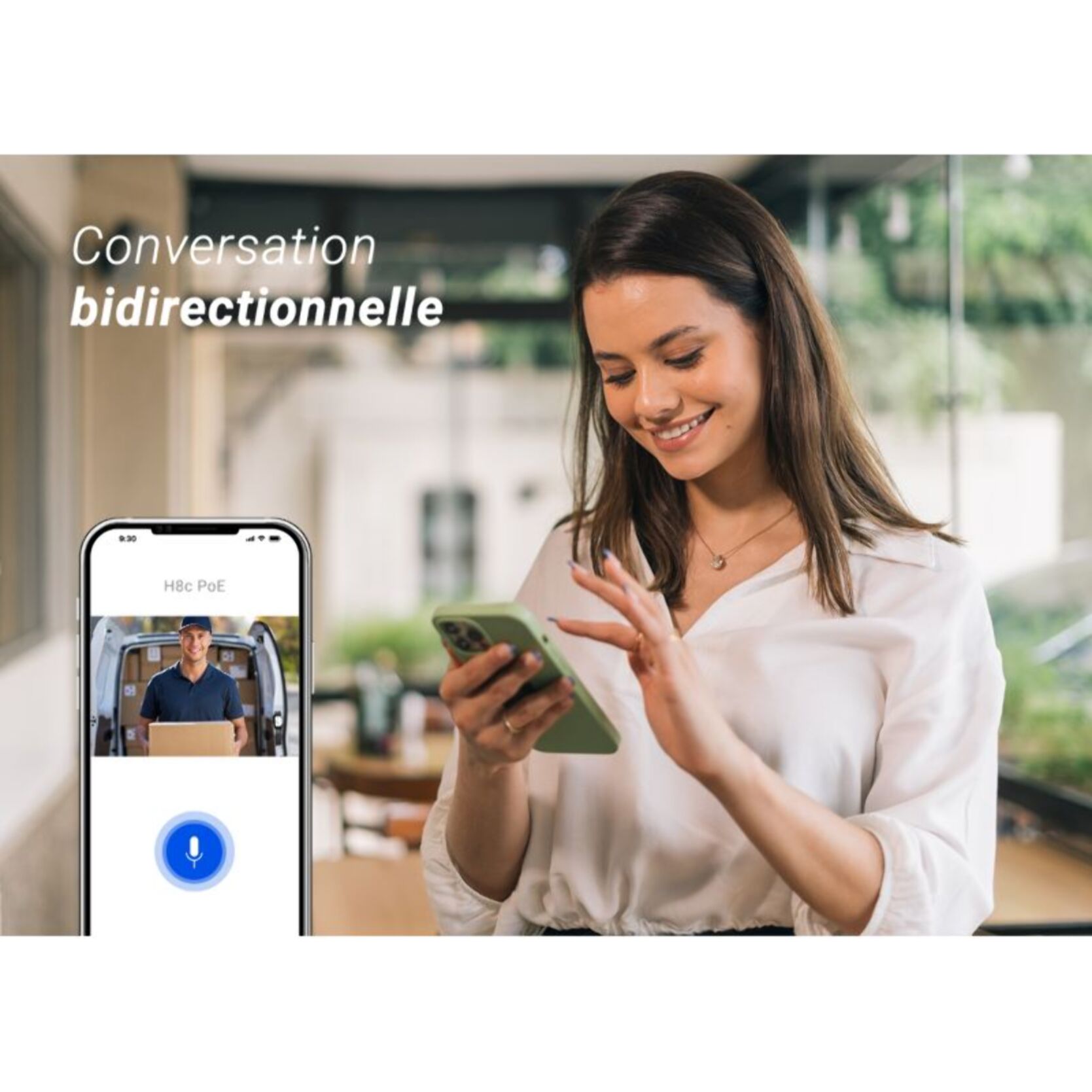 Caméra de surveillance EZVIZ Wifi exterieure motorisée H8c Poe 2K