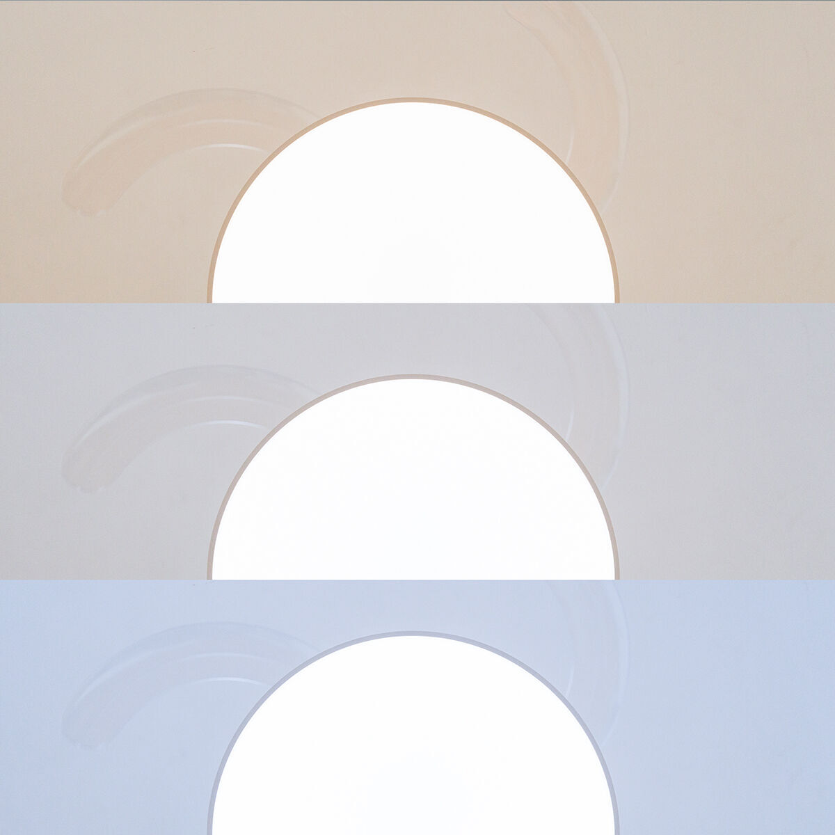 Ventilateur de Plafond avec Lumière LED et 4 Pales Rétractables Keteez InnovaGoods Blanc 72 W Ø49-104 cm